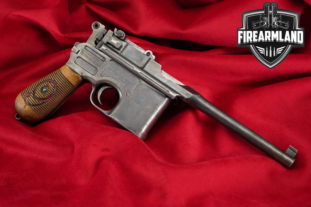 MATCHING! Mauser C96 Red 9 Prussian Contract 1920 Property Marked 9mm 5.5"