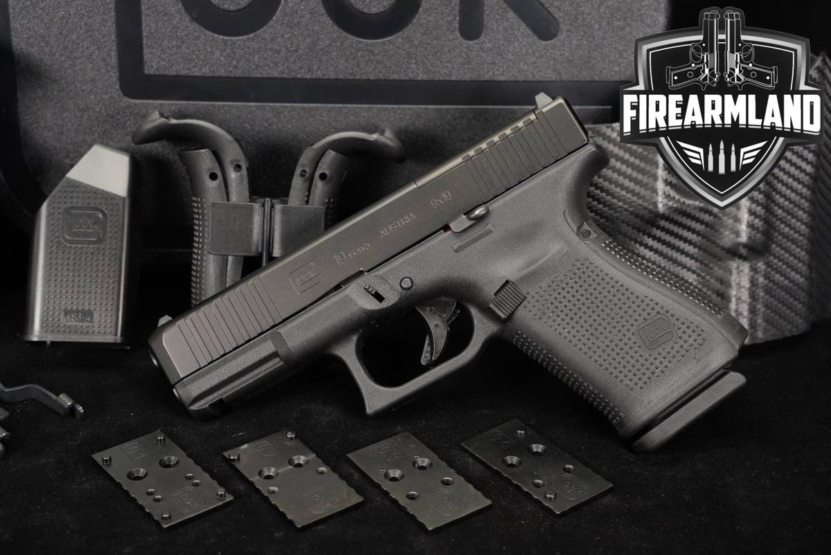 Glock 19 Gen5 MOS G19 Gen 5 9mm 4.02" +3 MAGS, ORIG CASE & HOLSTER