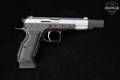 Tanfoglio Witness Elite Match 9mm Luger Two-Tone Blued & Stainless in Fair Condition Image 3