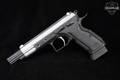 Tanfoglio Witness Elite Match 9mm Luger Two-Tone Blued & Stainless in Fair Condition Image 4