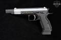 Tanfoglio Witness Elite Match 9mm Luger Two-Tone Blued & Stainless in Fair Condition Image 5