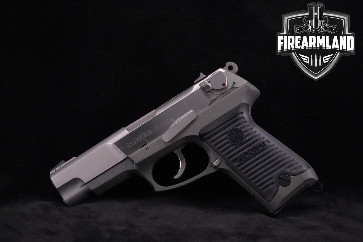VINTAGE 1990 Ruger P85 9mm 4.5" Stainless Ruger-P85 P-85 3MAGS & OG-BOX