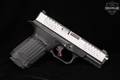 BUL Armory AXE C Cleaver 9mm Luger Two-Tone Silver & Black in Excellent Condition Image 3