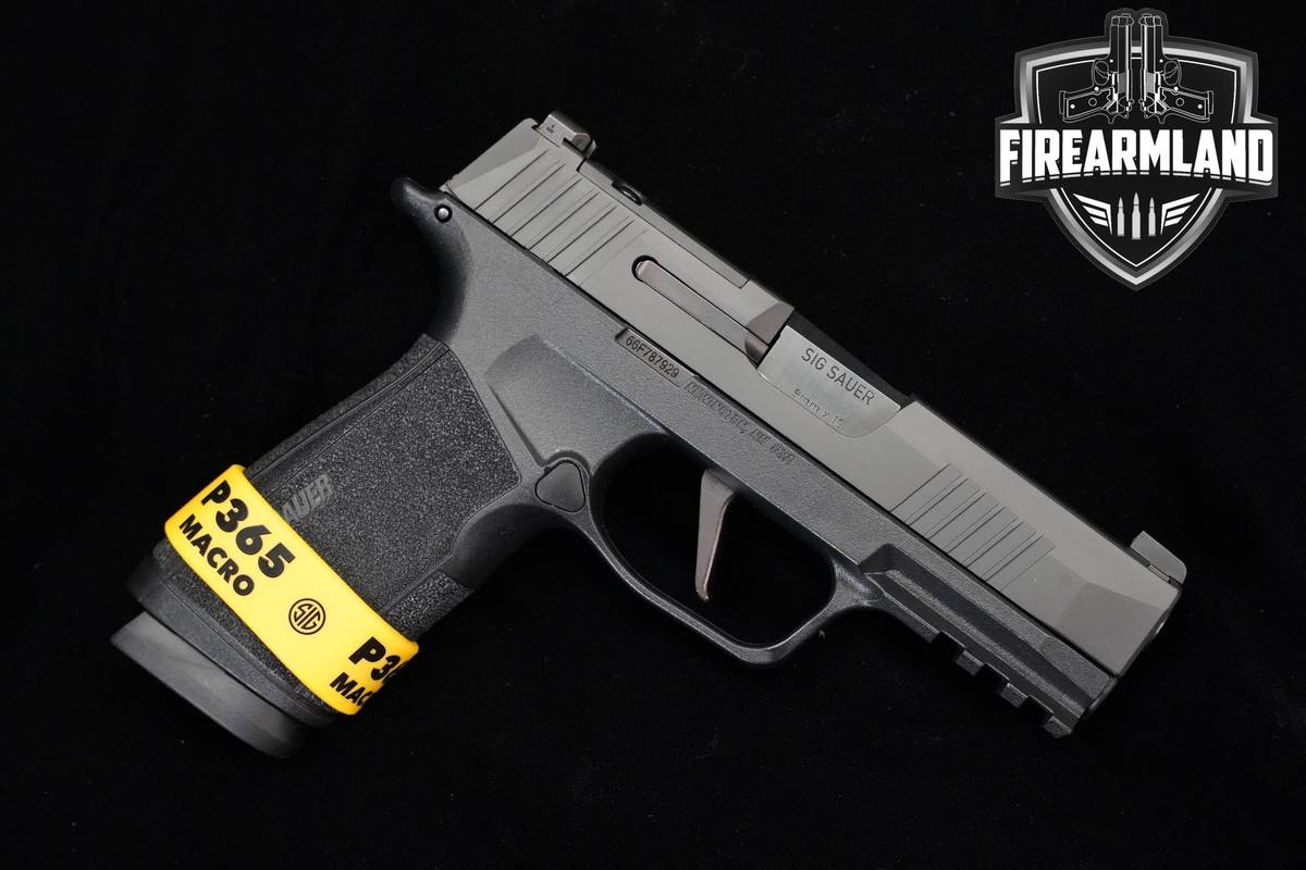 Sig Sauer P365 XMacro 9mm 3.7" Nitron P365 P365X 5MAGS, ORIG CASE & HOLSTER
