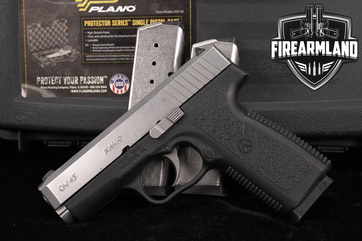 Kahr Arms CW45 45 ACP 3.64 Two-Tone Stainless CW +3 MAGS, CASE