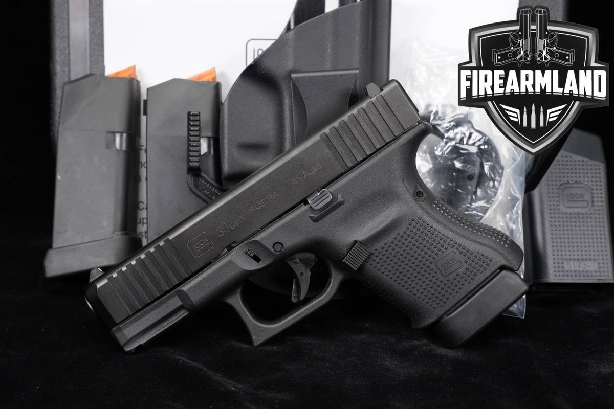 Glock 30 Gen5 G30 Gen 5 45 ACP 3.78" +3 MAGS, ORIG CASE & HOLSTER
