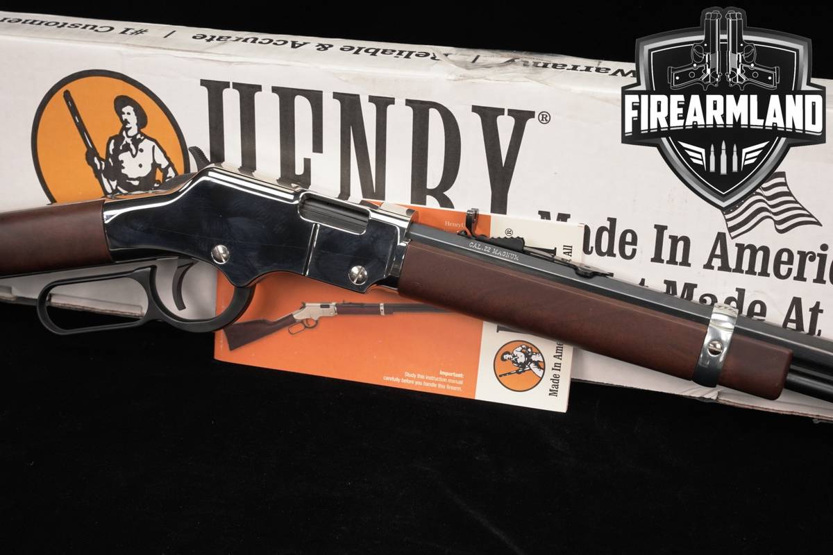 Henry Golden Boy Silver 22 WMR 20.5" Nickel & Walnut H004SM OCTAGON