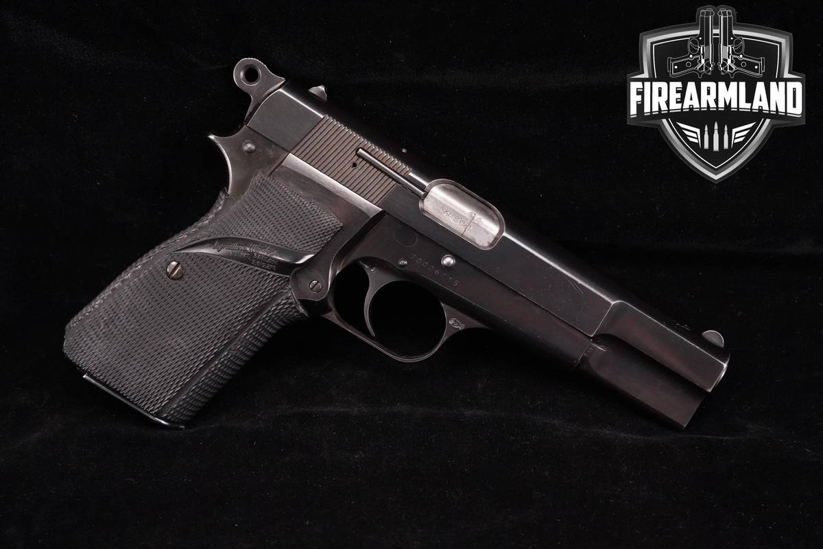 1970 BELGIAN MADE FN Browning Hi-Power 9mm 4.6" Blued +3 MAGS