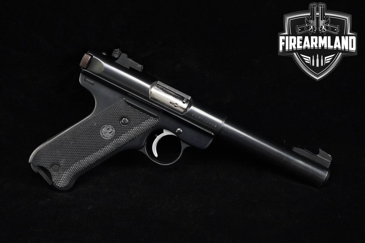 Ruger Mark II Target 22LR Blued Bull Barrel +HOLSTER