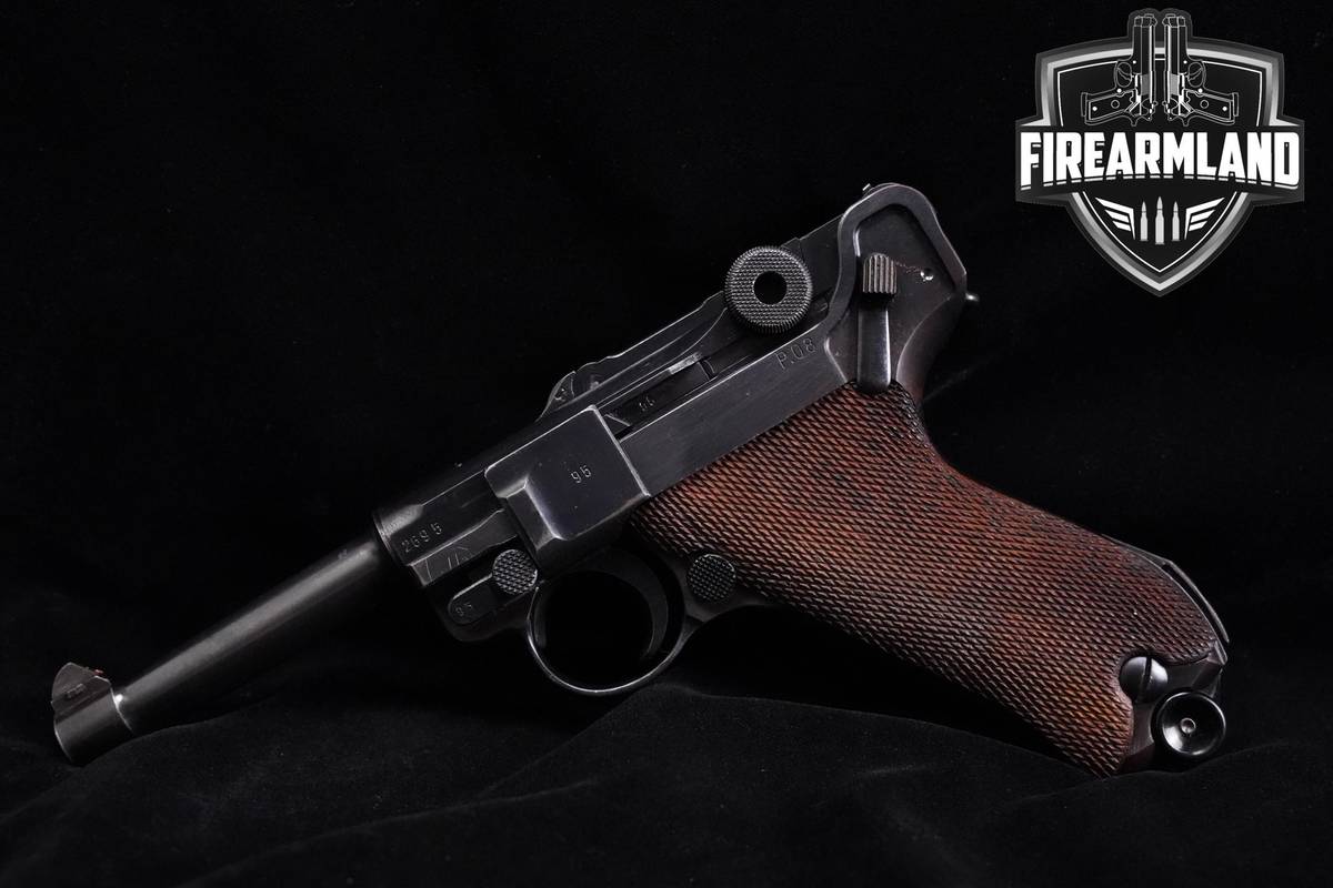 1942 MATCHING #s Mauser P.08 BYF 42 9mm 3.9" Blued P08 Luger