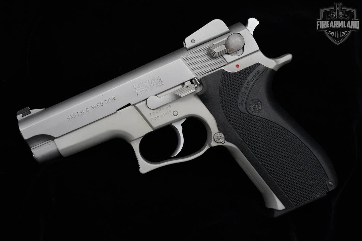 1990 Smith & Wesson (S&W) Model 5903 9mm 4" Stainless Steel S&W 5903 DA/SA