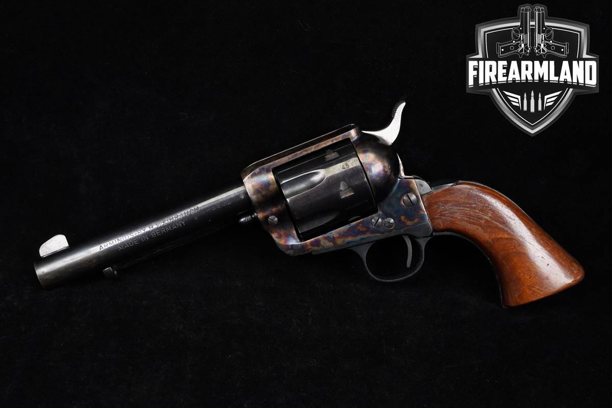 COLLECTOR H Weihrauch ARM 45 45Colt 5.5" Case-Hardened & Blued Revolver