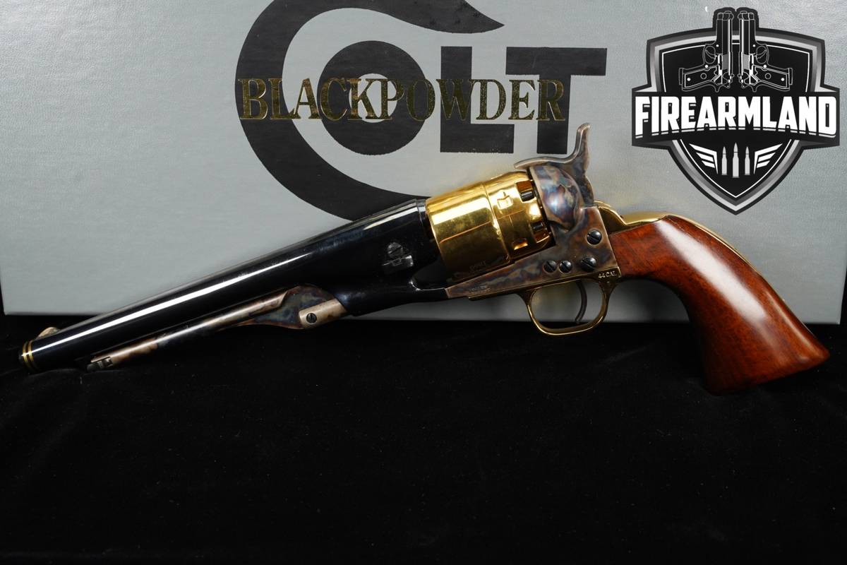 Colt Blackpowder Arms Co 1860 Army Signature Series Gold 44 Cal +ORIG BOX