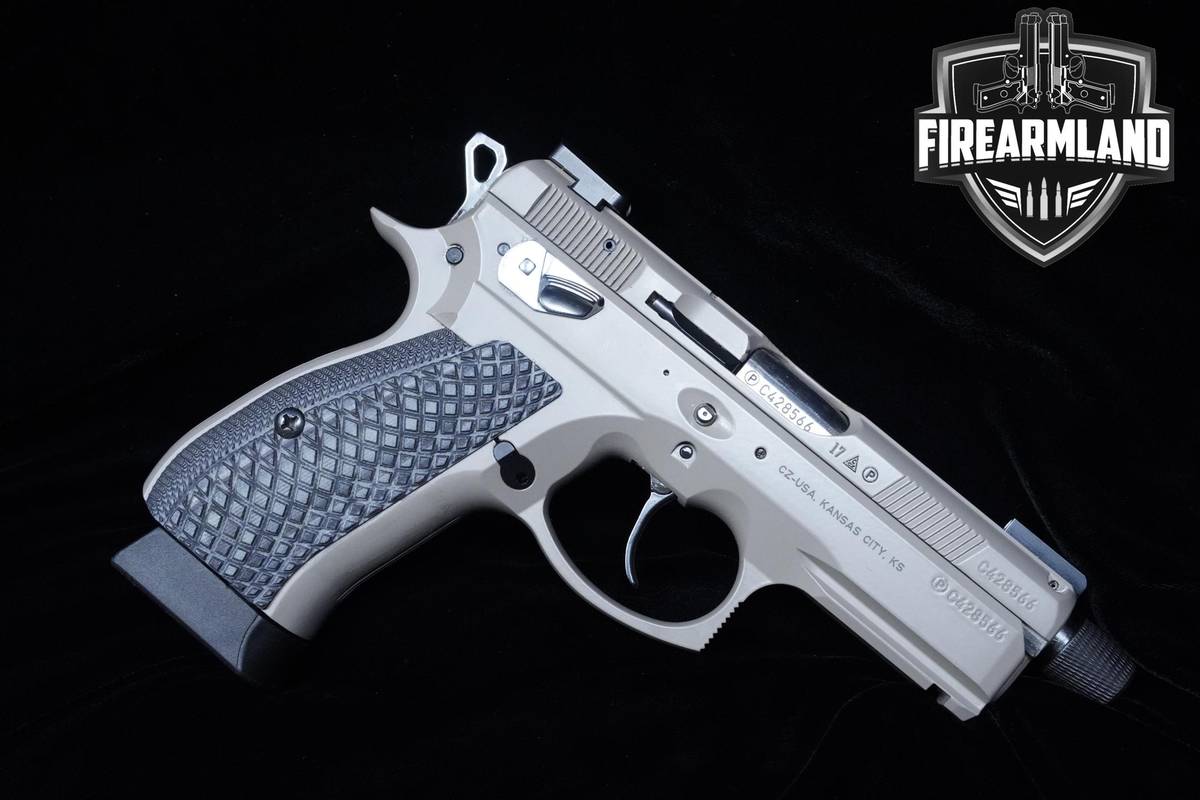 CZ 75 P-01 Omega Urban Grey Suppressor Ready 9mm 4.4" CZ 3 MAGS & ORIG CASE