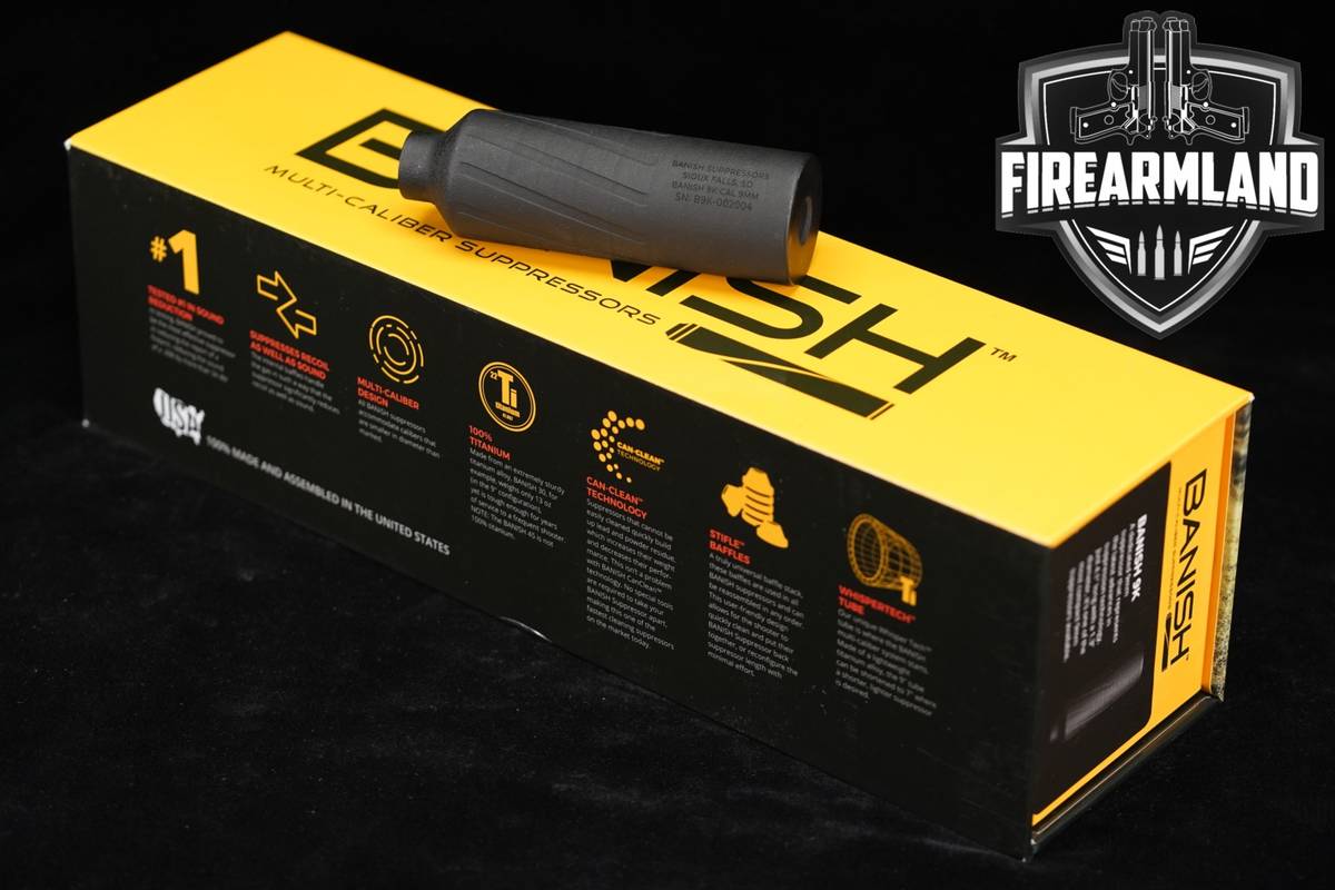 Banish Suppressors 9K 9mm Luger Suppressor Banish9k Silencer +ORIG BOX