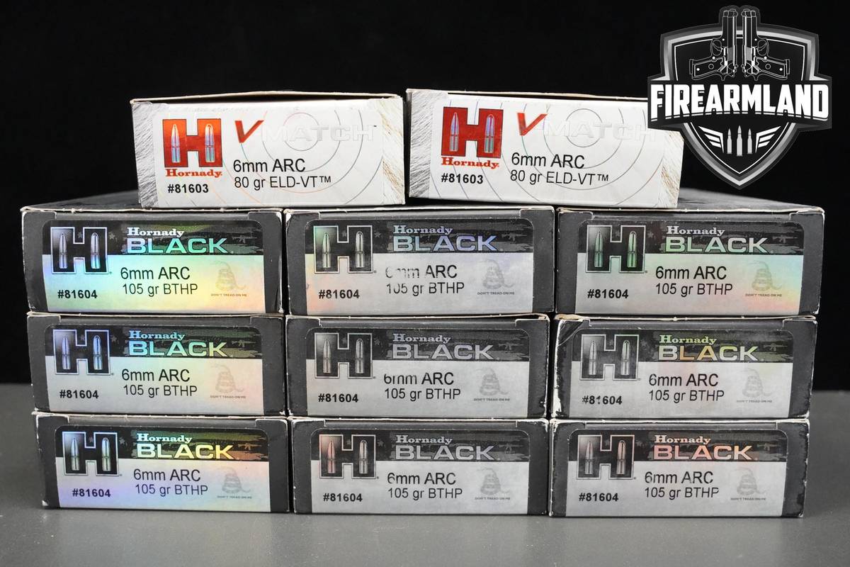 6mm ARC Ammo 6mm-ARC Ammunition 220 ROUNDS