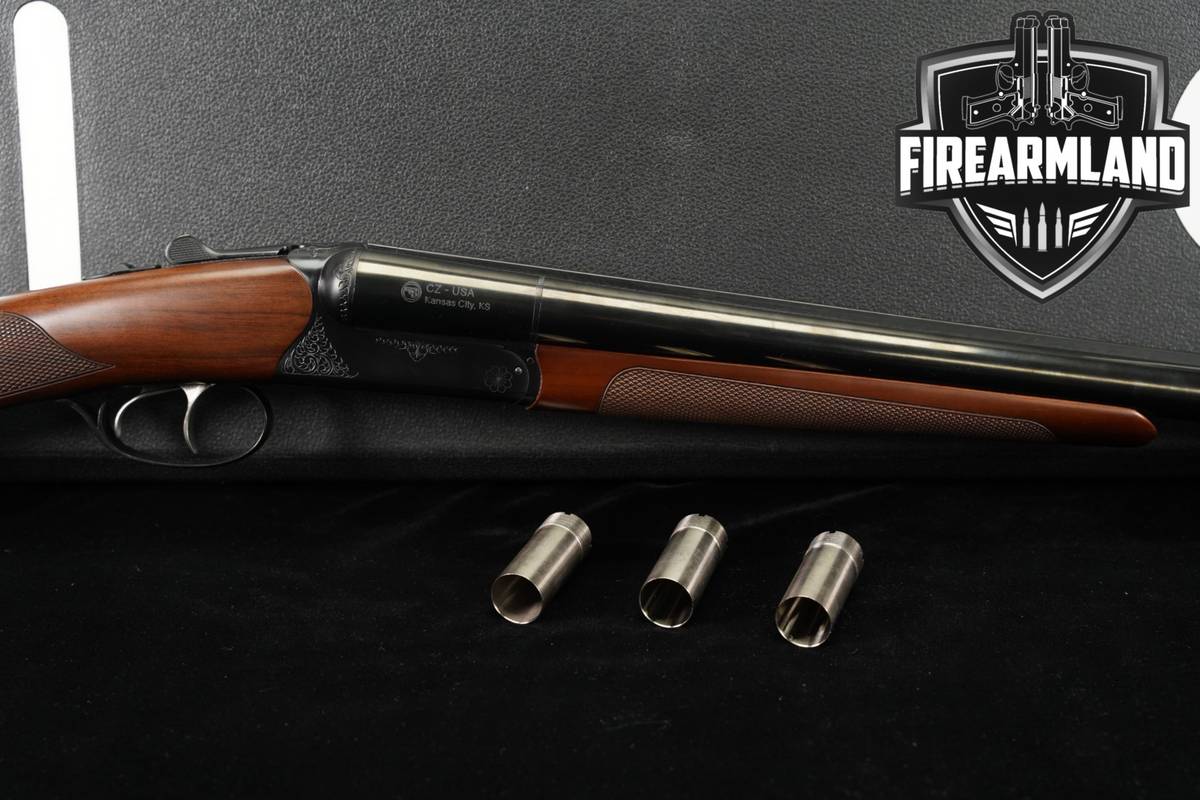 CZ Bobwhite G2 12-Gauge 28" Black Chrome & Walnut SXS +ORIG CASE