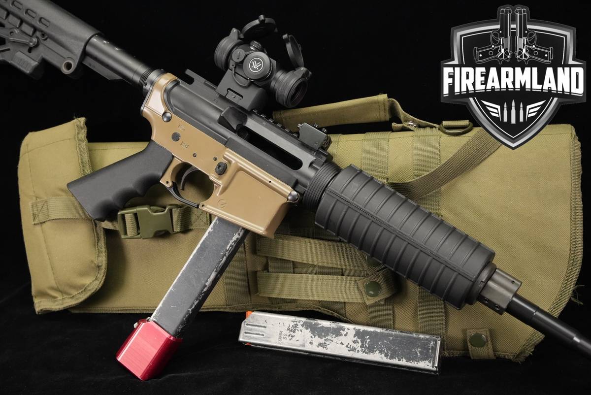 GHOST FIREARMS GF-15 9mm AR-9 AR9 16" FDE AR15 +2 MAGS, VORTEX OPTICS