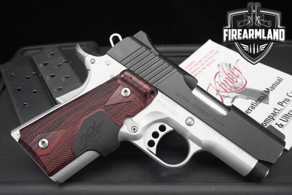 Kimber Ultra Crimson Carry II 45 ACP 1911 3" Two-Tone +3 MAGS & ORIG CASE