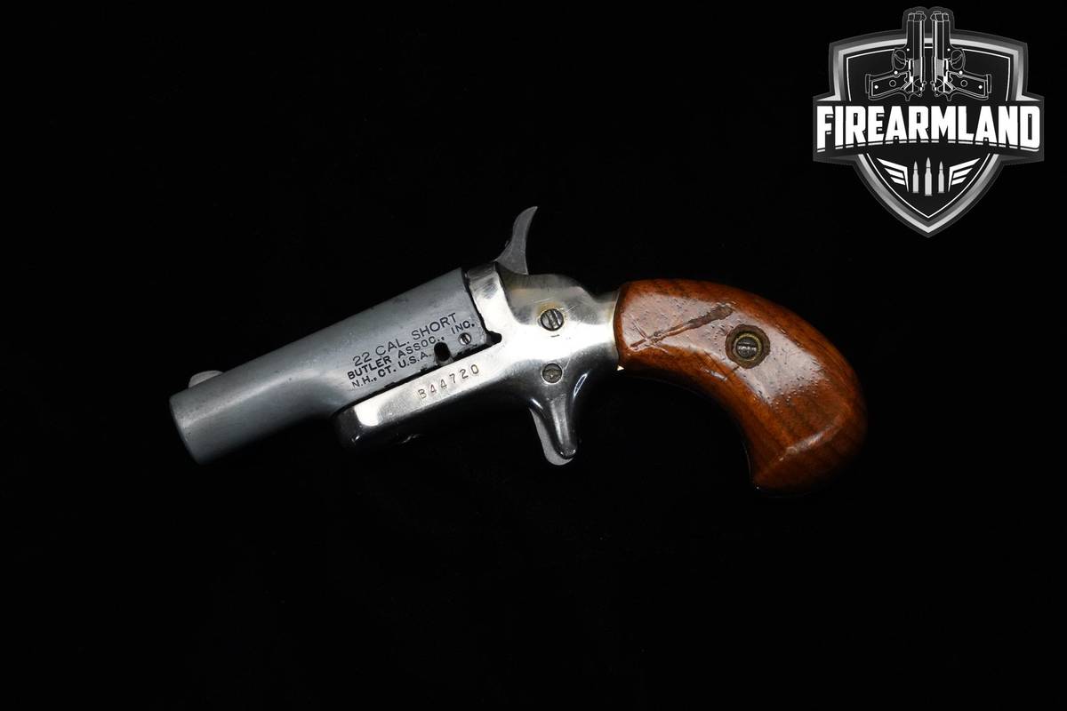 Butler Assoc 22 Single Shot Derringer 22 Short 2.5" Nickel Plated