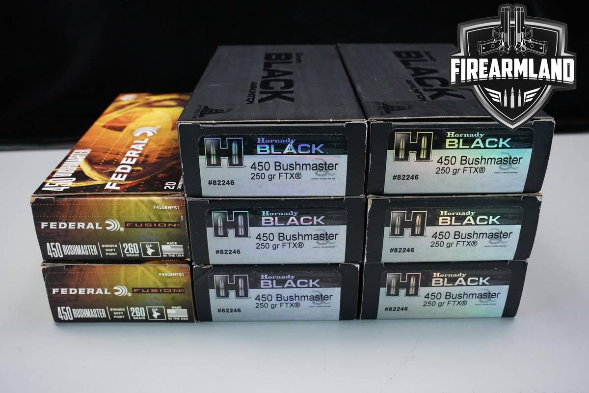 160 RDS! 450 Bushmaster Ammo 450-Bushmaster
