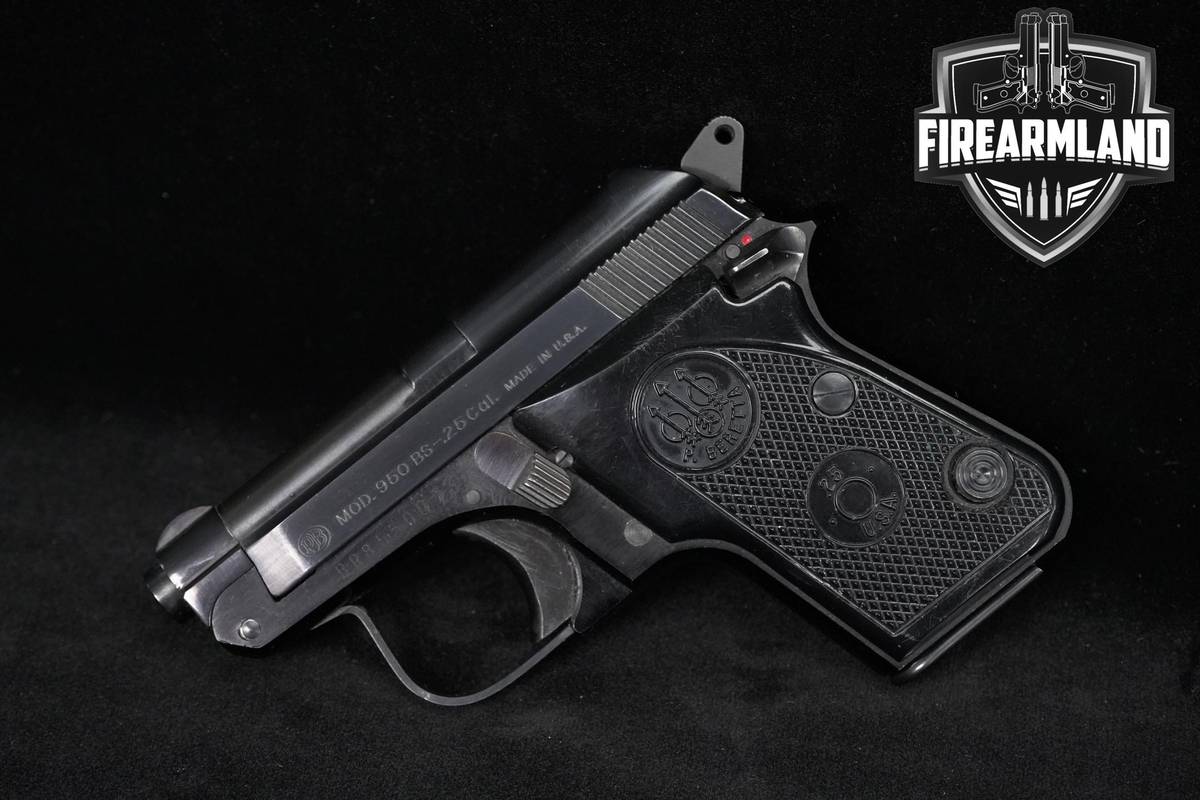 U.S.-made Beretta Mod. 950 BS Jetfire .25 ACP (6.35Mm) 2.4 Blued +HOLSTER