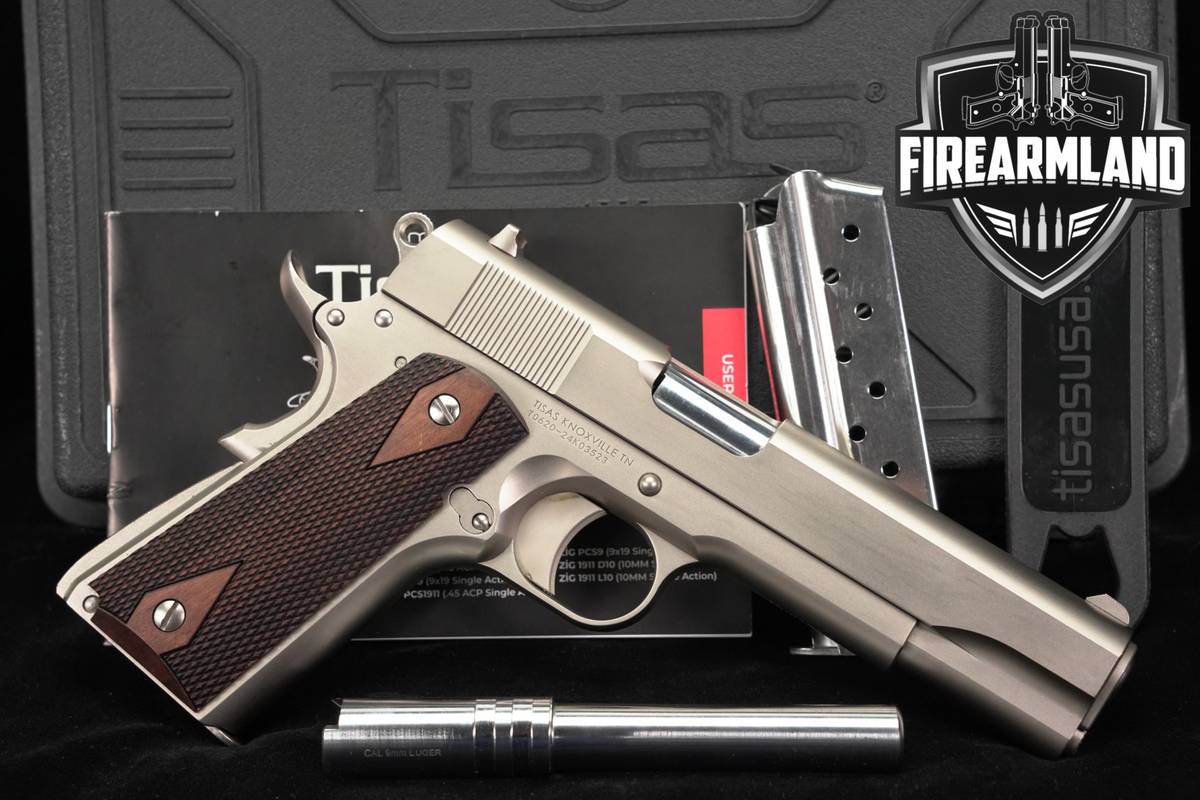 Trabzon Silah Sanayi Tisas 1911A1 Stakeout 2-Cal Pack 1911-A1 TWO MAGS CASE
