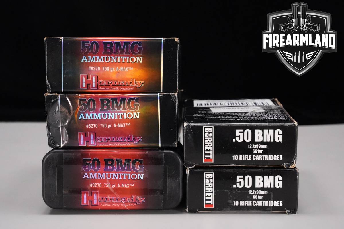 50 BMG Ammo 50-BMG Ammunition 50 ROUNDS