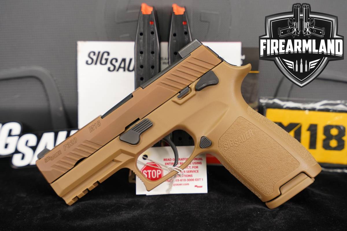 Sig Sauer P320-M18 9mm 3.9 Optics-Ready Coyote P 320 M 18 +3 MAGS, ORIG BOX