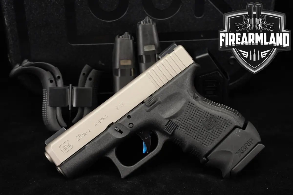 Glock 26 Gen4 G26 Gen 4 9mm 3.43" Two-Tone Black & Tan +3 MAGS & ORIG CASE