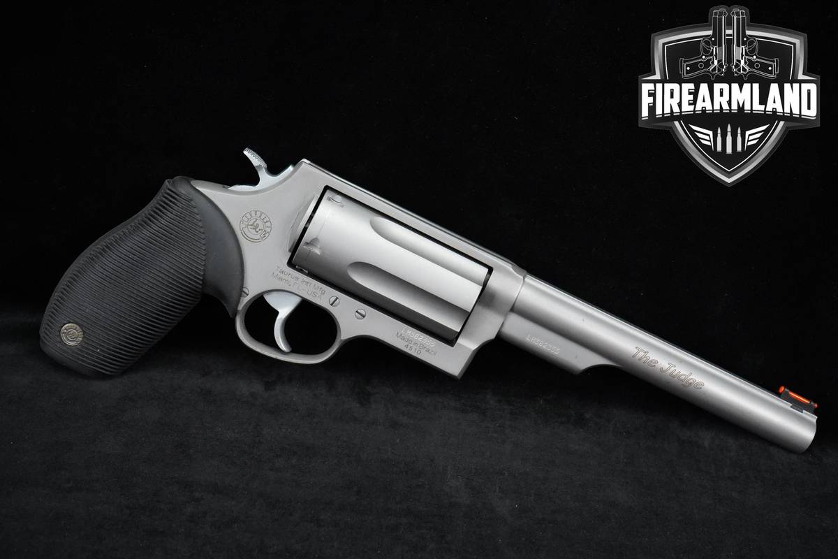 Taurus Judge 4510 45 LC/410 Ga 6.5" Stainless DA/SA Defense Revolver