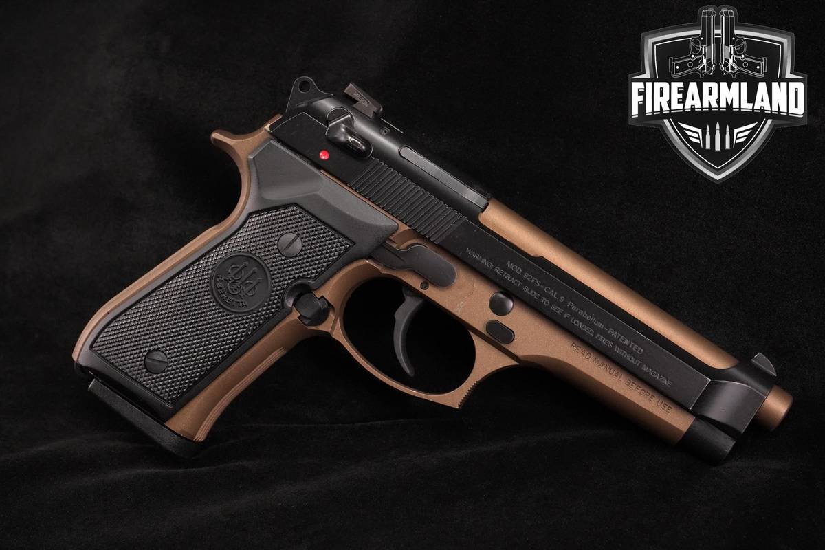 LIMITED Beretta 92FS Burnt Bronze Italian Cerakote 9mm 4.9" +5 MAGS & CASE