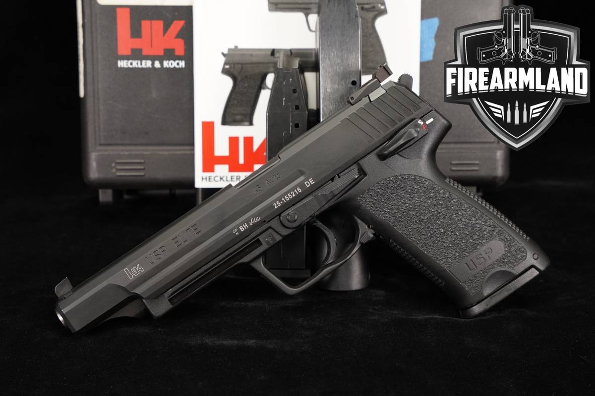 Heckler & Koch USP Elite 45 ACP 6.02" H&K USP45 +3 MAGS & ORIG CASE