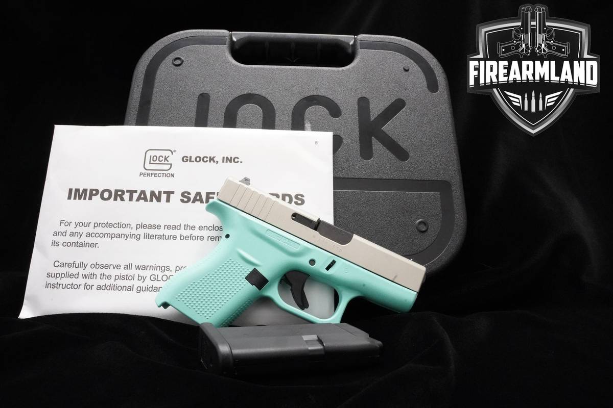 LIKE-NEW Glock 42 Slimline 380 ACP 3.2" Two-Tone Glock G42 G-42