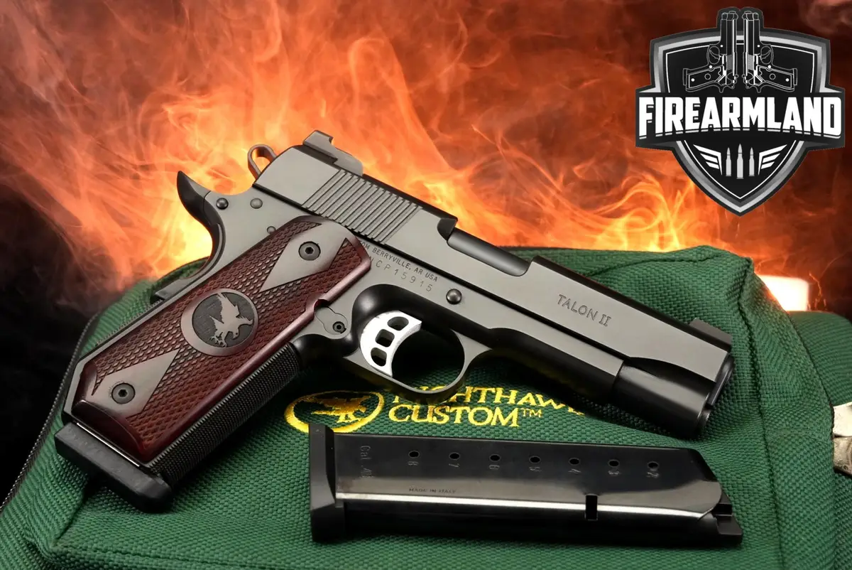 NIGHTHAWK CUSTOM Talon II 45 ACP 1911 4.25" Blued +2 MAGS & ORIG CASE