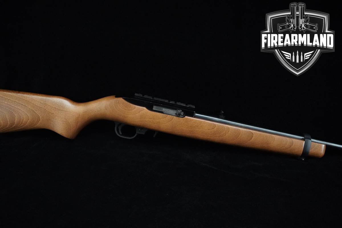 Ruger 10/22 Carbine Hardwood 22LR 18.5" Black & Hardwood 1022 +2 MAGS