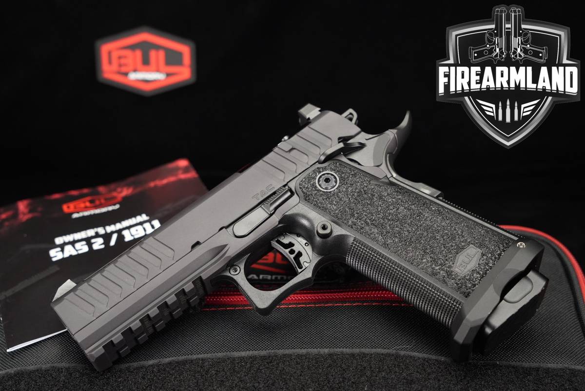 BUL Armory SAS II TAC PRO Optics-Ready 9mm 1911 2011 +4 MAGS & ORIG CASE
