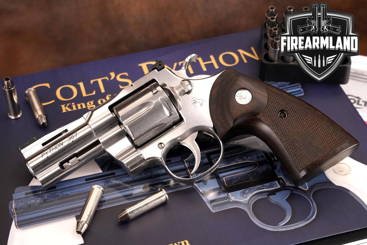 Colt Python 2nd Gen 3" Stainless 357 Magnum DA/SA