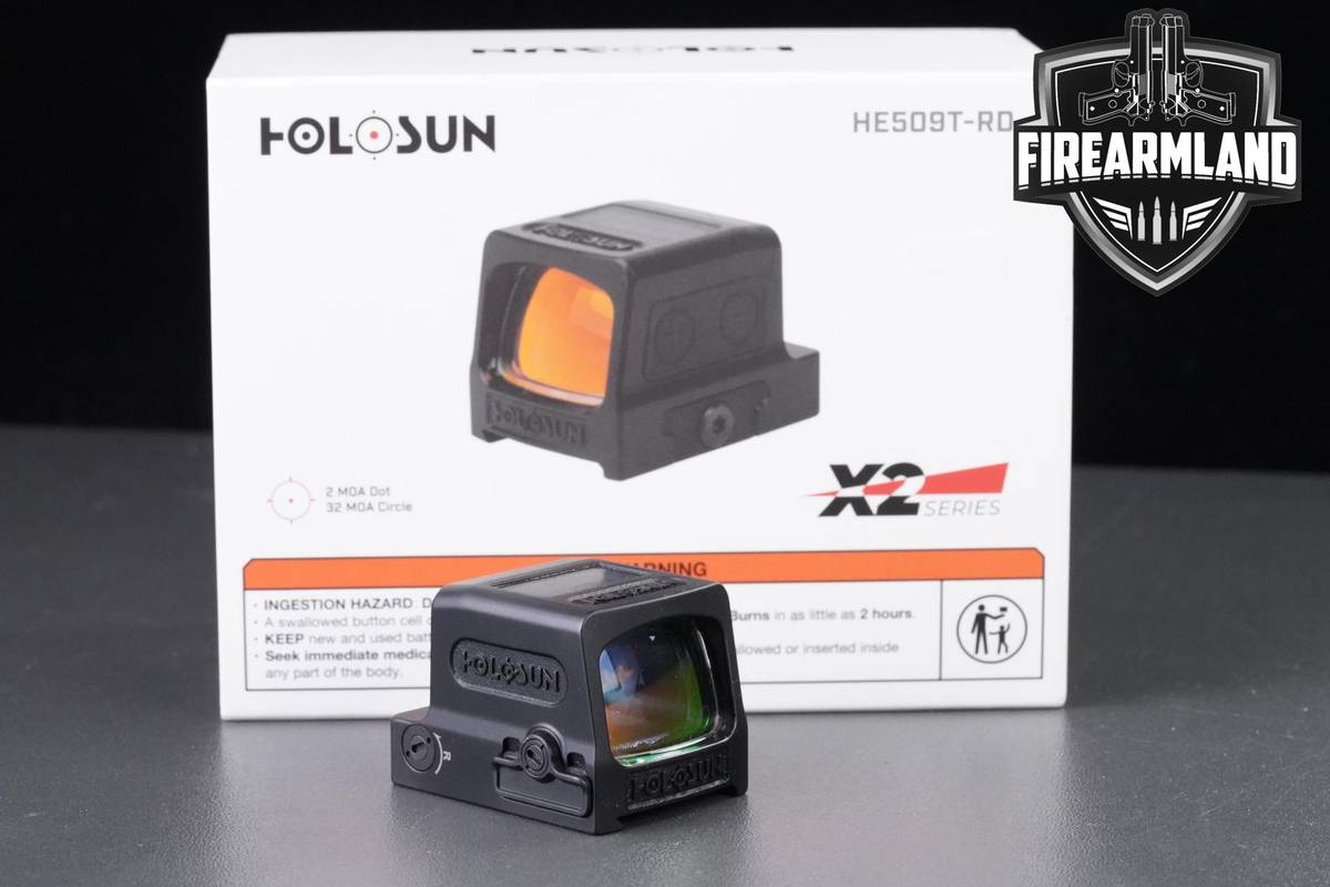 Holosun HE509T-RD-X2 Red 2 MOA Dot & 32 MOA Circle Reticle 509-T