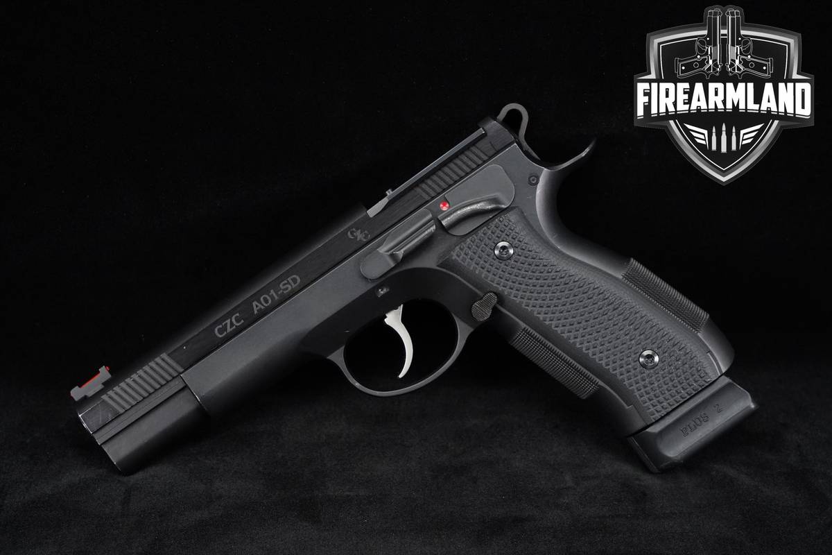 CZ Custom CZC A01-SD OR 9mm 4.93" 75 DA/SA Competition Pistol BULL BARREL