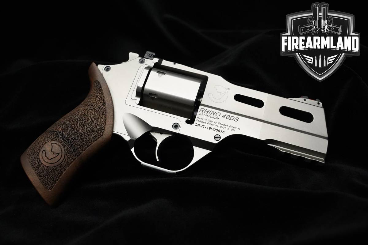 Chiappa Firearms Rhino 40DS 357 Magnum 4" Matte Chrome Rhino VENT RIB DA/SA