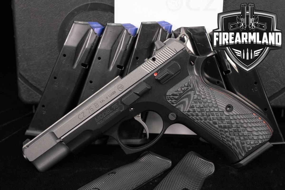 COMMEMORATIVE CZ 75 B 50th ANNIVERSARY 9mm CZ75 +6 MAGS & ORIG CASE