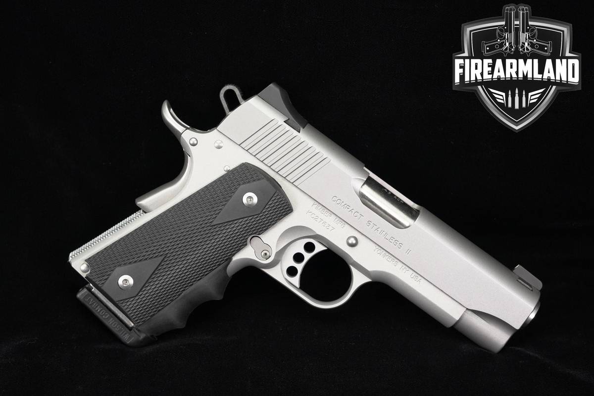 Kimber Compact Stainless II 45 ACP 1911 4" Satin Silver Bull Barrel CCW