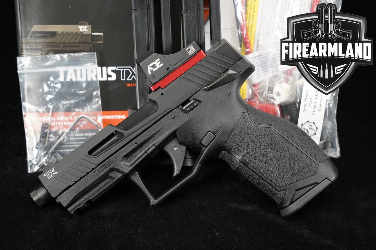 Taurus TX22 T.O.R.O 22LR 4.6" TX 22 THREADED +3 MAGS, ORIG BOX & ADE OPTIC
