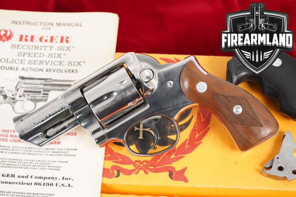 1986 Ruger Speed-Six DAO 357 Magnum 2.75" Polished Stainless +ORIG BOX