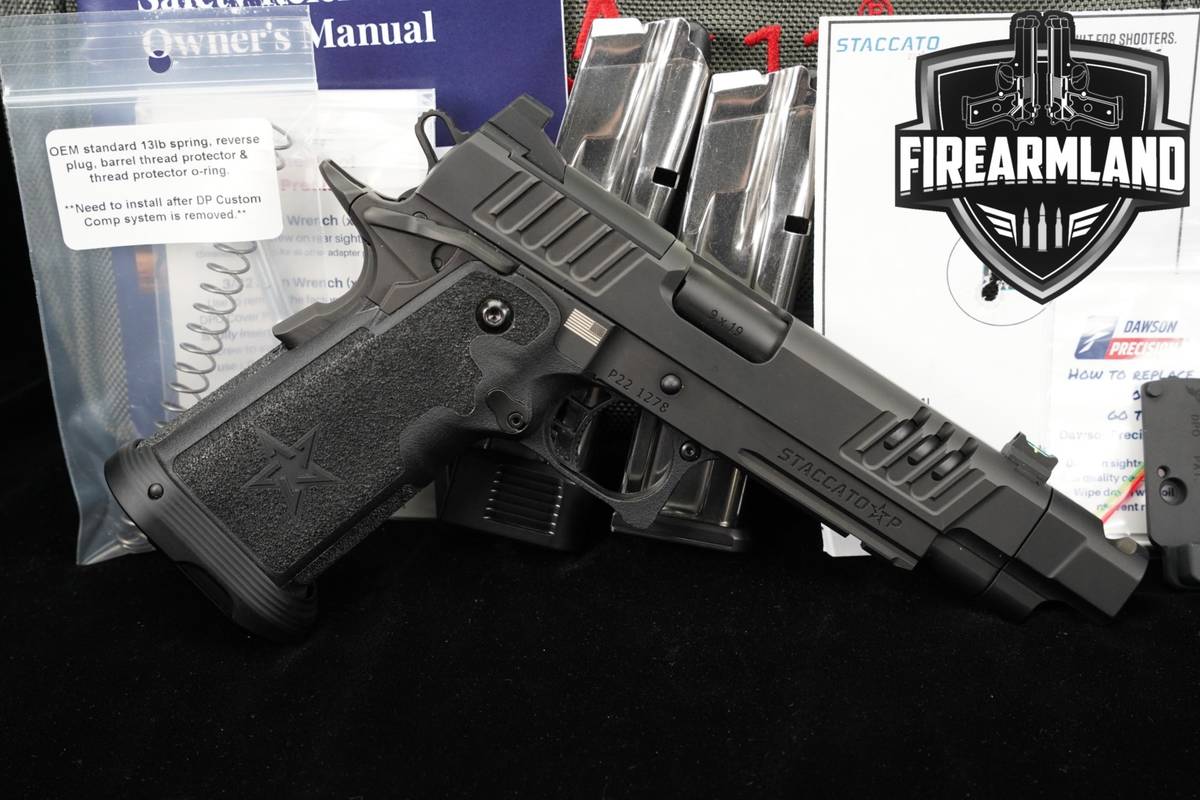 LIMITED Staccato P DPO ICE COMP 9mm 5" STI 1911 2011 +3 MAGS & ORIG CASE