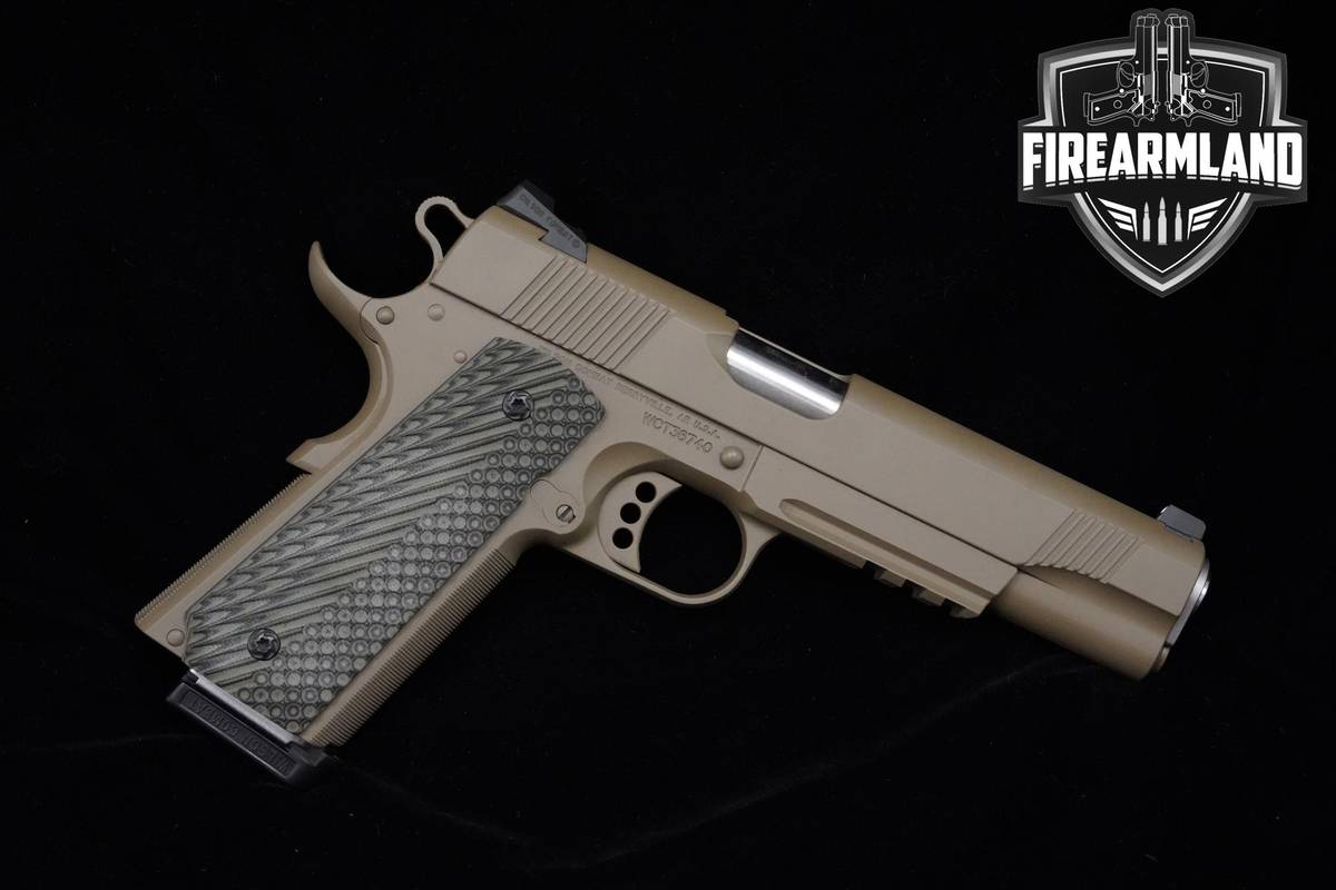 Wilson Combat (WC) CQB Tactical Rail 45 ACP 1911 5" FDE CQB MATCH ORIG CASE