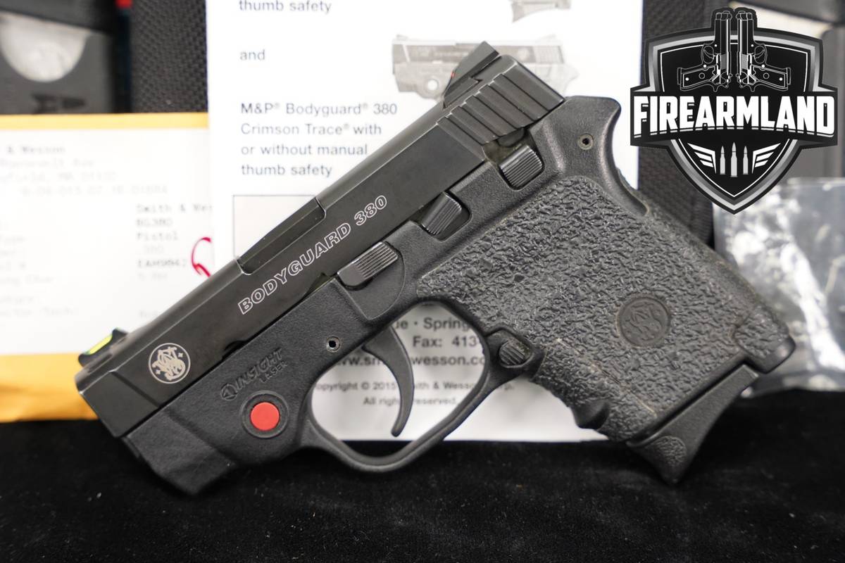 Smith & Wesson Bodyguard 380 S&W 380ACP 2.75 +3 MAGS, CT LASER GRIPS