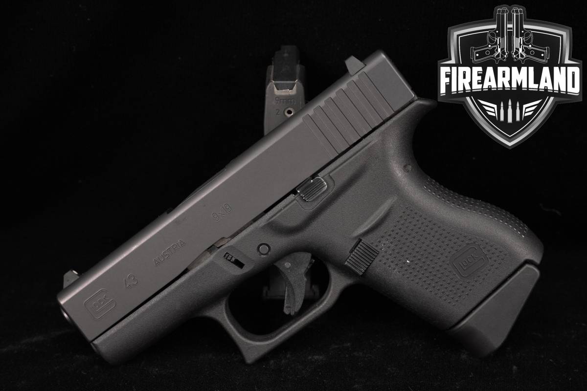 Glock 43 G43 9mm 3.43" +2 MAGS