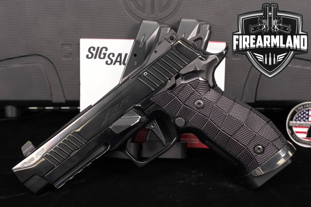 Sig Sauer P226 XFIVE Custom Works Reserve Collection 9mm +3 MAGS, ORIG CASE